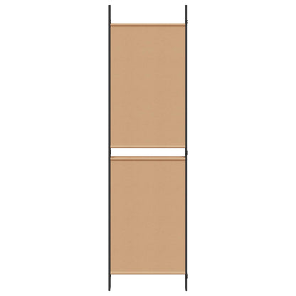 vidaXL 4-Panel Room Divider Beige 200 x 180 cm Fabric