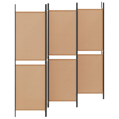 vidaXL 6-Panel Room Divider Beige 300 x 180 cm Fabric