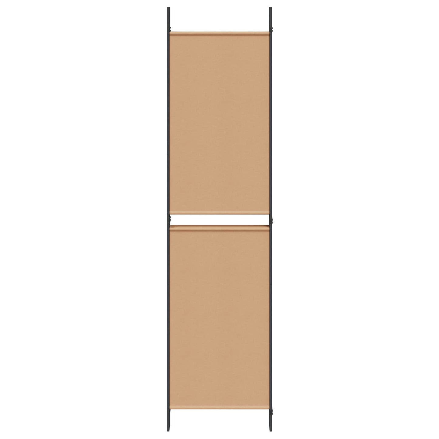vidaXL 5-Panel Room Divider Beige 250 x 200 cm Fabric