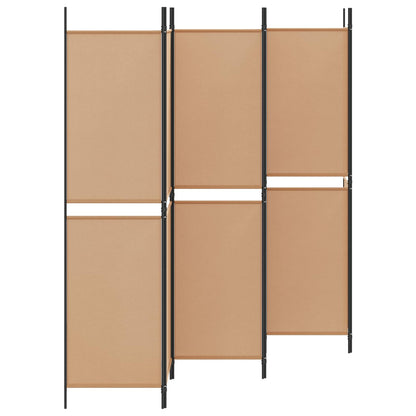 vidaXL 6-Panel Room Divider Beige 300 x 200 cm Fabric