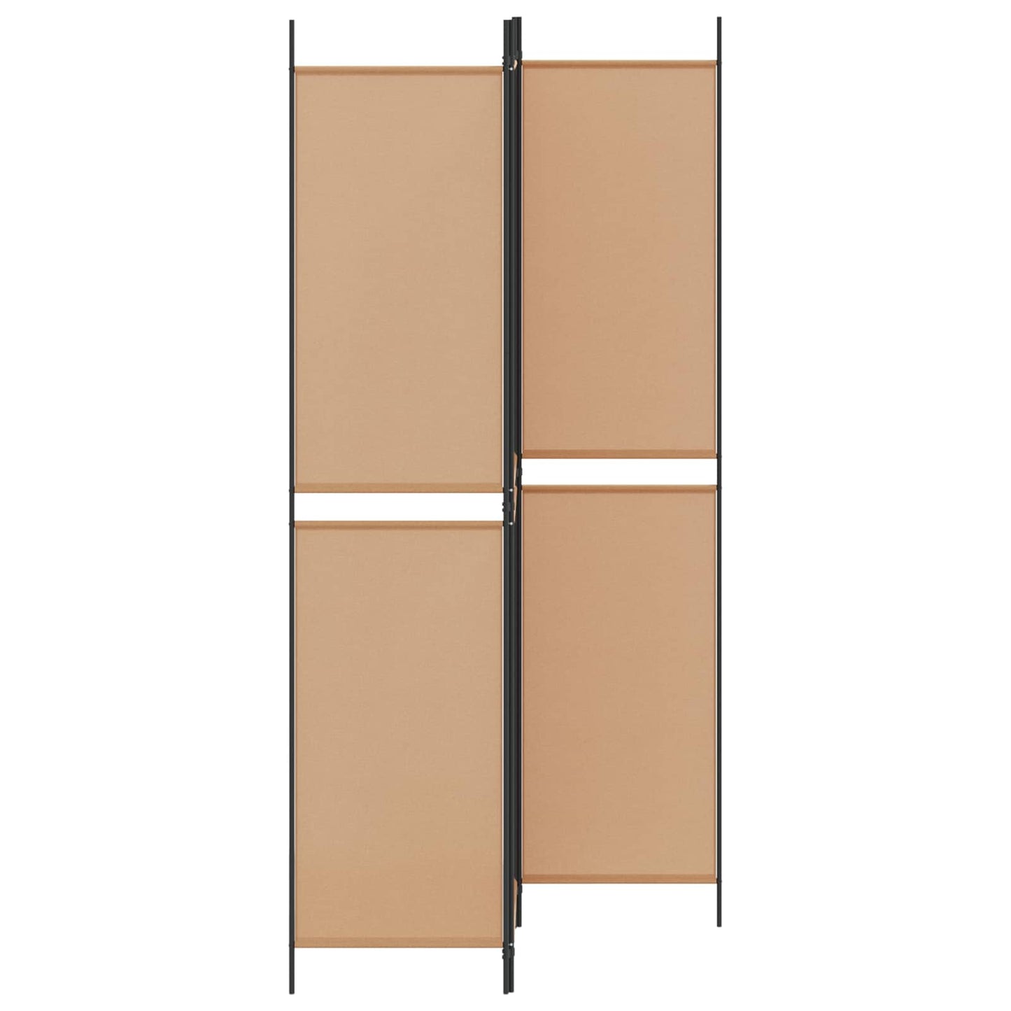 vidaXL 3-Panel Room Divider Beige 150 x 220 cm Fabric