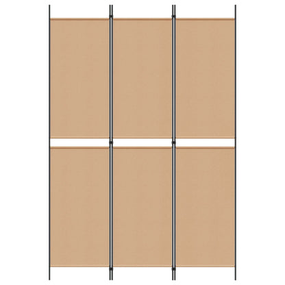 vidaXL 3-Panel Room Divider Beige 150 x 220 cm Fabric