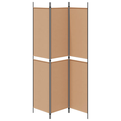 vidaXL 3-Panel Room Divider Beige 150 x 220 cm Fabric