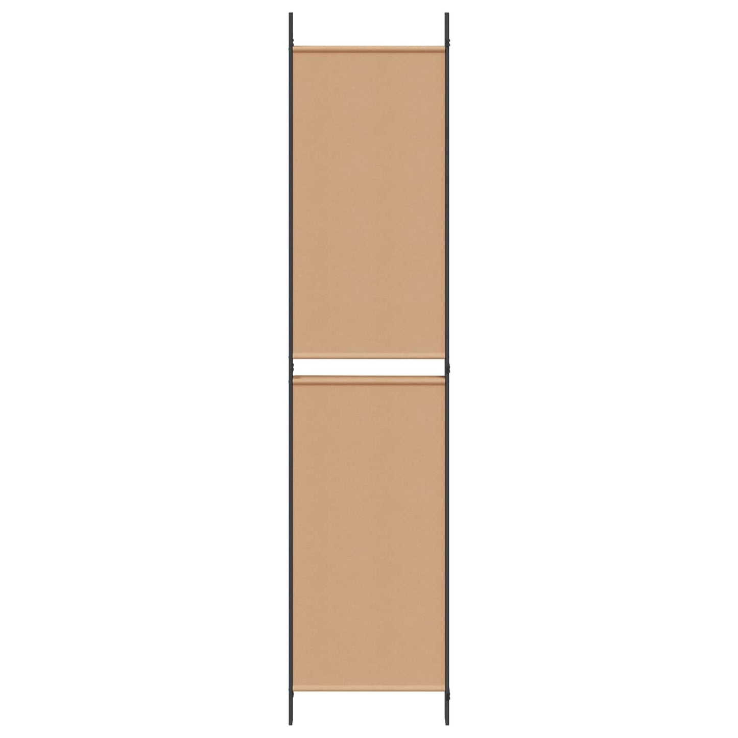 vidaXL 4-Panel Room Divider Beige 200 x 220 cm Fabric
