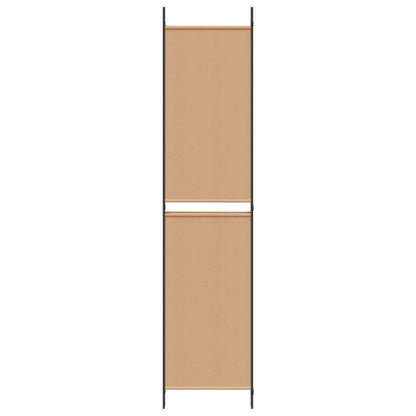vidaXL 4-Panel Room Divider Beige 200 x 220 cm Fabric