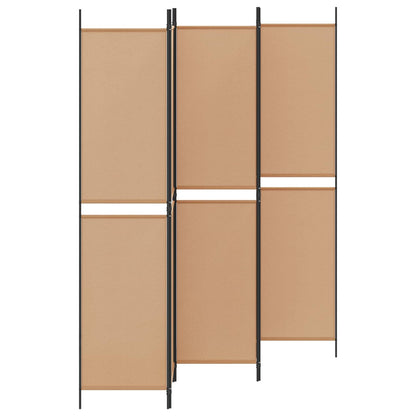 vidaXL 5-Panel Room Divider Beige 250 x 220 cm Fabric
