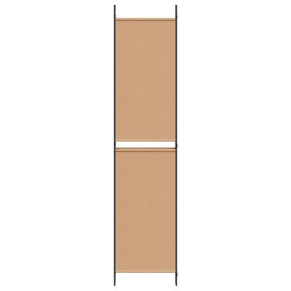 vidaXL 5-Panel Room Divider Beige 250 x 220 cm Fabric