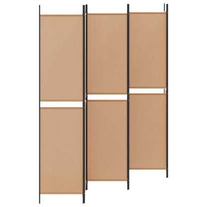vidaXL 6-Panel Room Divider Beige 300 x 220 cm Fabric
