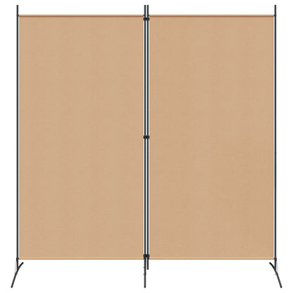 vidaXL 2-Panel Room Divider Beige 175 x 180 cm Fabric