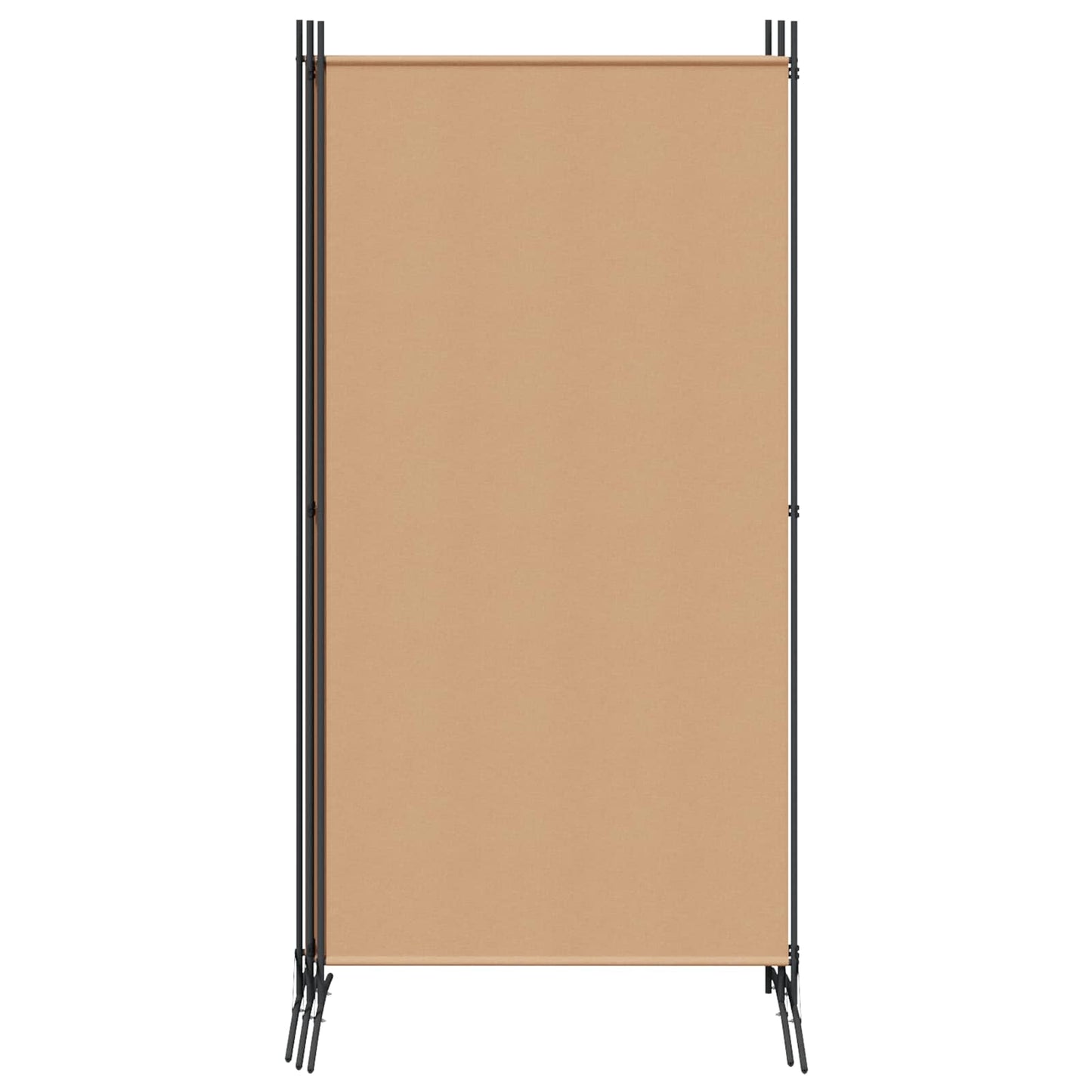 vidaXL 4-Panel Room Divider Beige 346 x 180 cm Fabric