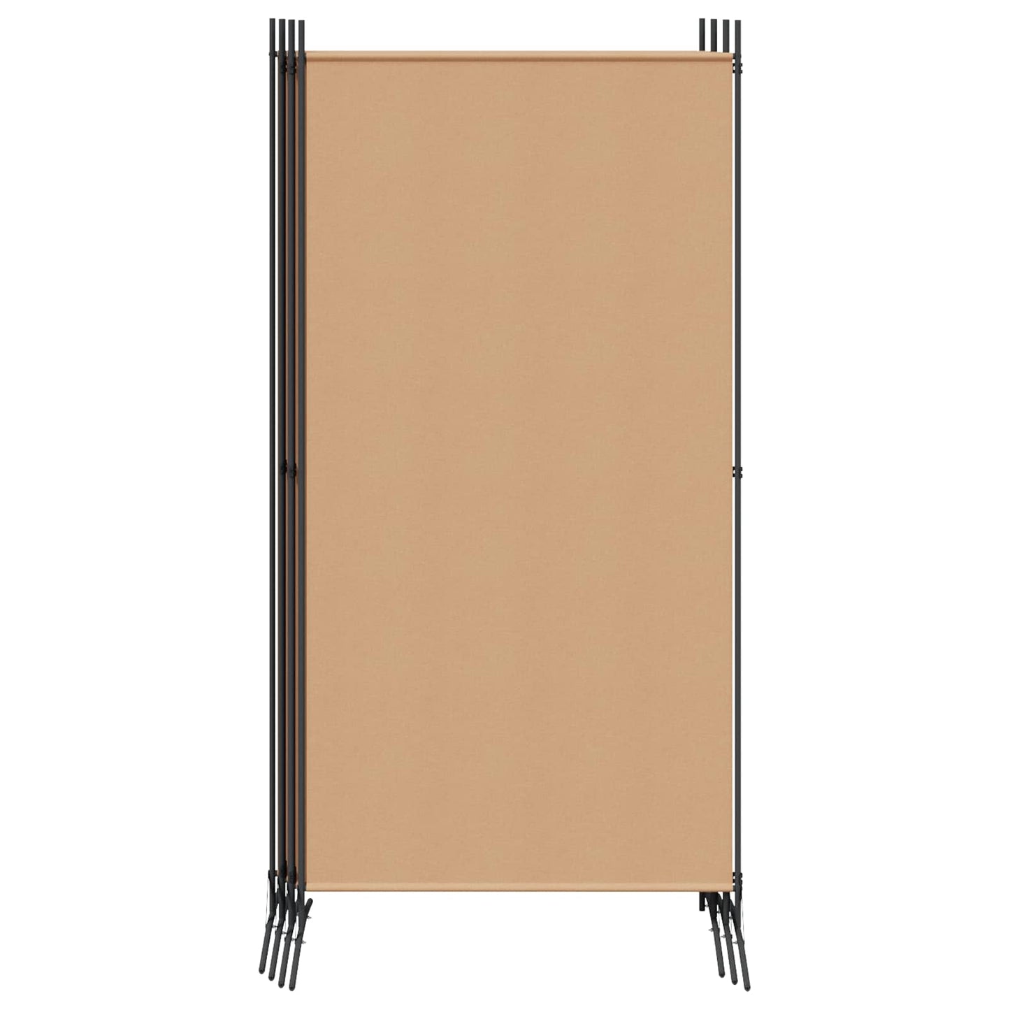 vidaXL 6-Panel Room Divider Beige 520 x 180 cm Fabric