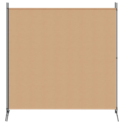 vidaXL 2-Panel Room Divider Beige 348 x 180 cm Fabric