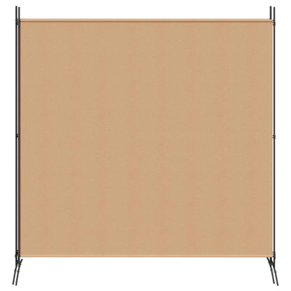 vidaXL 4-Panel Room Divider Beige 525 x 180 cm Fabric