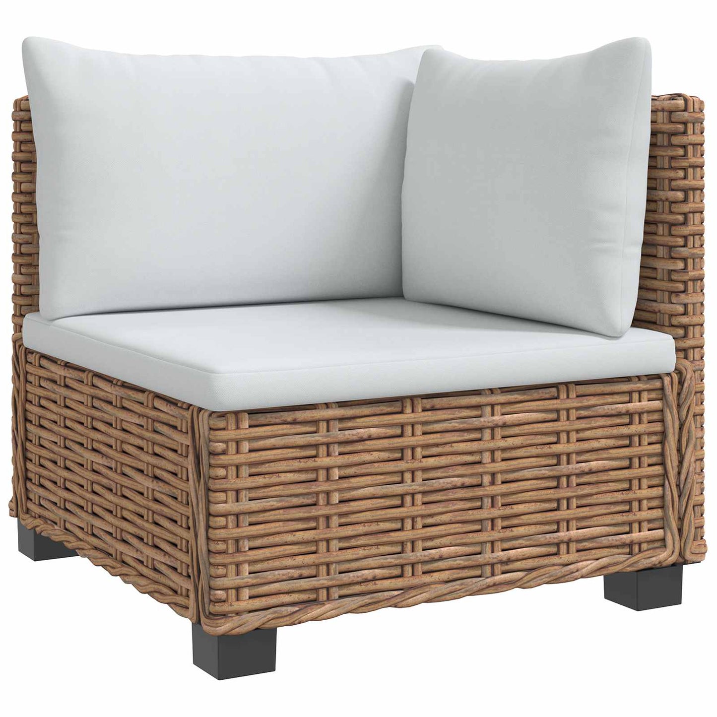 vidaXL 9 pcs Rattan Lounge Set with Cushions GENDT Natural Rattan