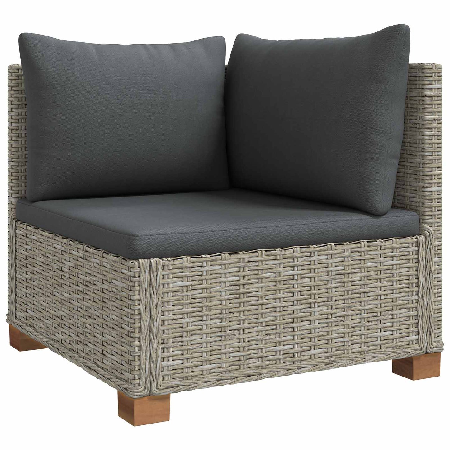 vidaXL 6 pcs Rattan Lounge Set with Cushions GENDT Natural Rattan