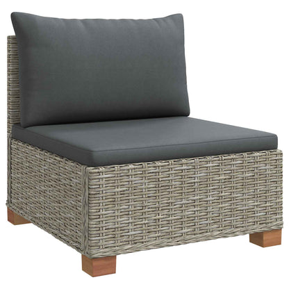 vidaXL 6 pcs Rattan Lounge Set with Cushions GENDT Natural Rattan