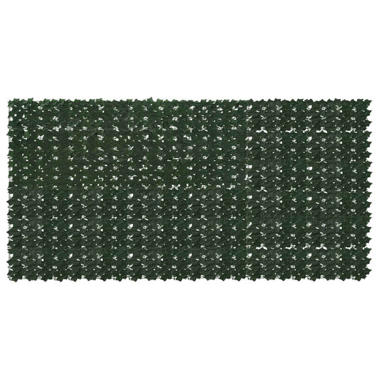 vidaXL Balcony Screen with Leaves Dark Green 300 x 150 cm