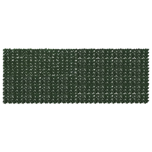 vidaXL Balcony Screen with Leaves Dark Green 400 x 150 cm