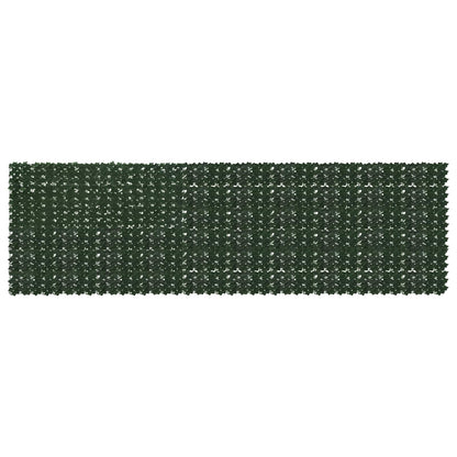 vidaXL Balcony Screen with Leaves Dark Green 500 x 150 cm