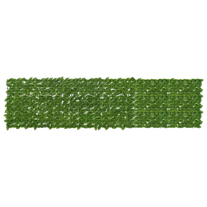 vidaXL Balcony Screen with Leaves Green and Yellow 300 x 75 cm