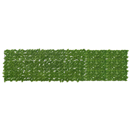 vidaXL Balcony Screen with Leaves Green and Yellow 300 x 75 cm
