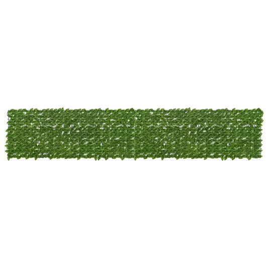 vidaXL Balcony Screen with Leaves Green and Yellow 400 x 75 cm