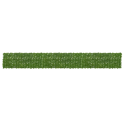 vidaXL Balcony Screen with Leaves Green and Yellow 600 x 75 cm