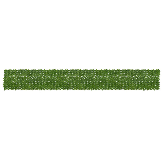 vidaXL Balcony Screen with Leaves Green and Yellow 600 x 75 cm