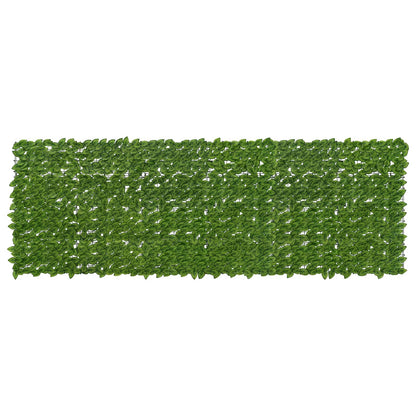vidaXL Balcony Screen with Leaves Green and Yellow 300 x 100 cm
