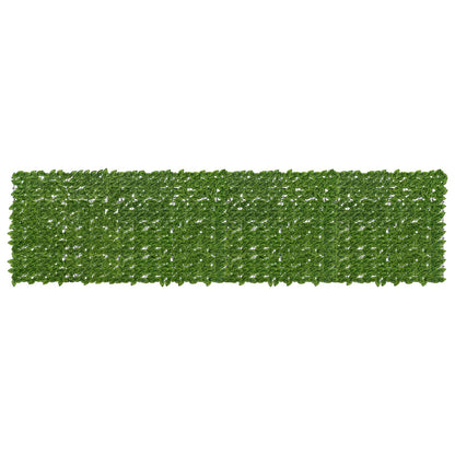 vidaXL Balcony Screen with Leaves Green and Yellow 400 x 100 cm