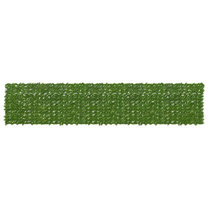 vidaXL Balcony Screen with Leaves Green and Yellow 500 x 100 cm