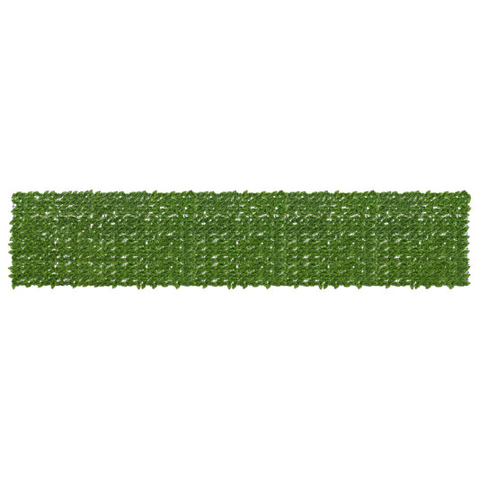 vidaXL Balcony Screen with Leaves Green and Yellow 500 x 100 cm