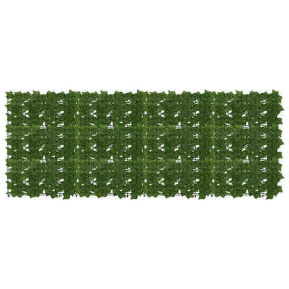 vidaXL Balcony Screen with Leaves Green 200 x 75 cm