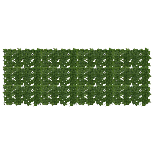 vidaXL Balcony Screen with Leaves Green 200 x 75 cm