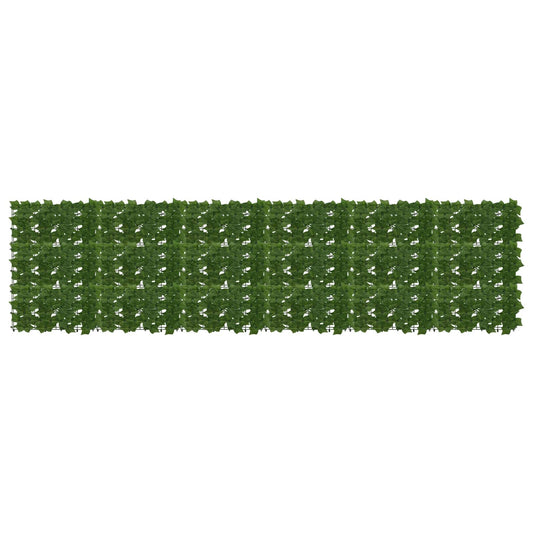 vidaXL Balcony Screen with Leaves Green 300 x 75 cm