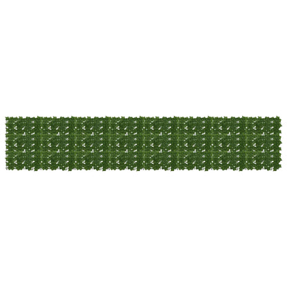 vidaXL Balcony Screen with Leaves Green 400 x 75 cm
