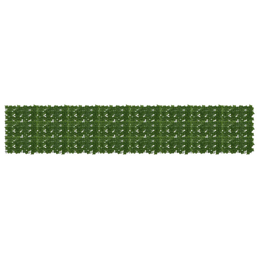 vidaXL Balcony Screen with Leaves Green 400 x 75 cm