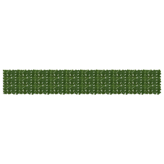 vidaXL Balcony Screen with Leaves Green 500 x 75 cm