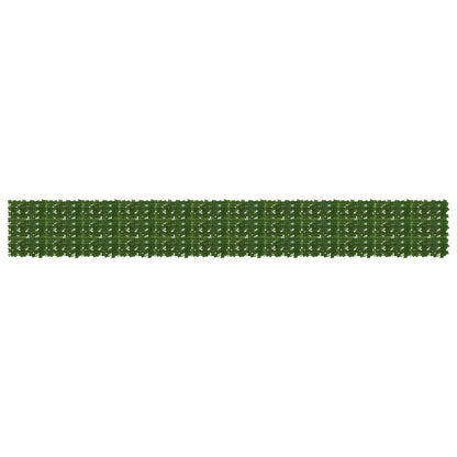 vidaXL Balcony Screen with Leaves Green 600 x 75 cm