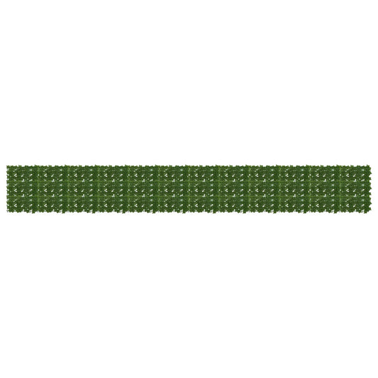 vidaXL Balcony Screen with Leaves Green 600 x 75 cm