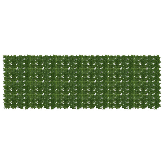 vidaXL Balcony Screen with Leaves Green 300 x 100 cm