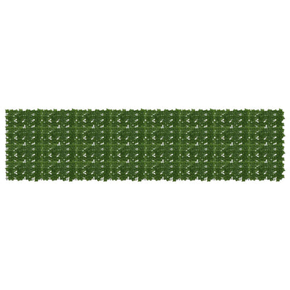 vidaXL Balcony Screen with Leaves Green 400 x 100 cm