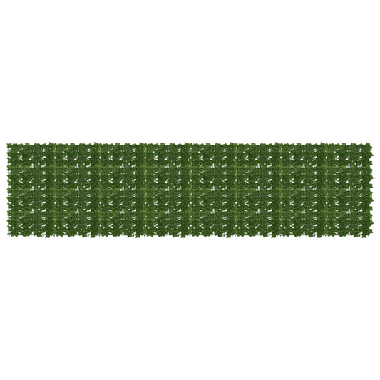 vidaXL Balcony Screen with Leaves Green 400 x 100 cm
