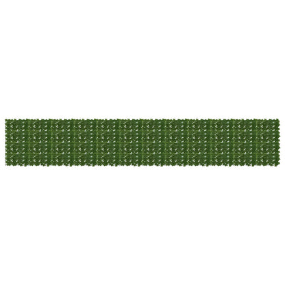 vidaXL Balcony Screen with Leaves Green 600 x 100 cm