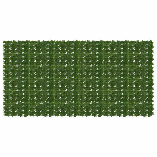 vidaXL Balcony Screen with Leaves 300 x 150 cm Polyethylene and Fabric