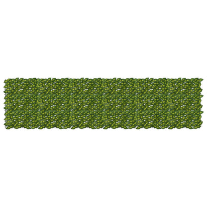 vidaXL Balcony Screen with Leaves Green and Yellow 300 x 75 cm