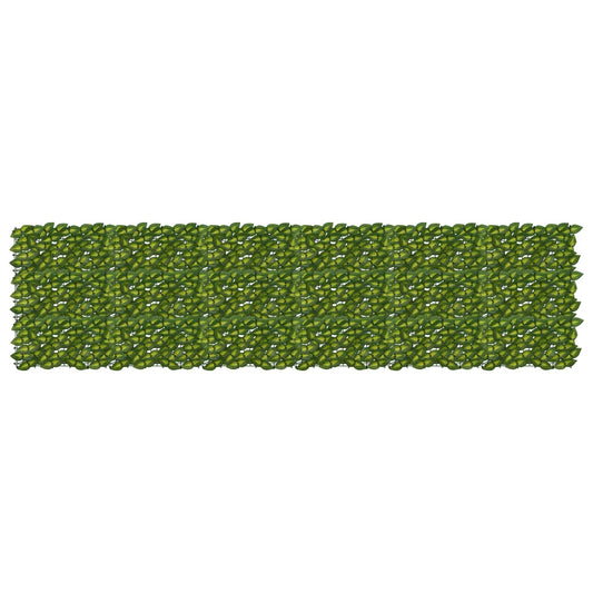 vidaXL Balcony Screen with Leaves Green and Yellow 300 x 75 cm