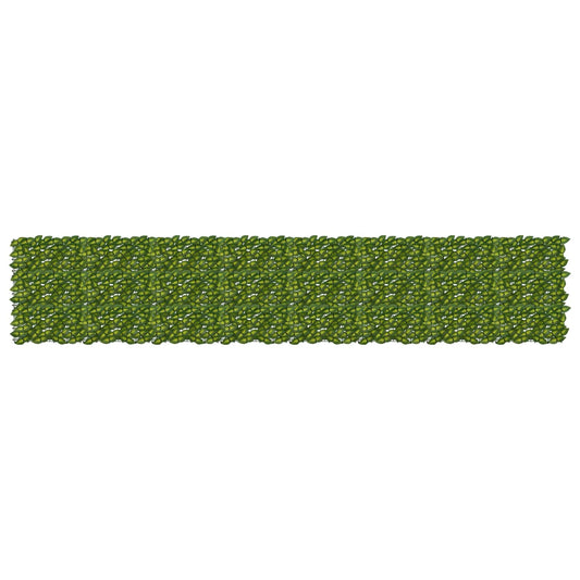 vidaXL Balcony Screen with Leaves Green and Yellow 400 x 75 cm