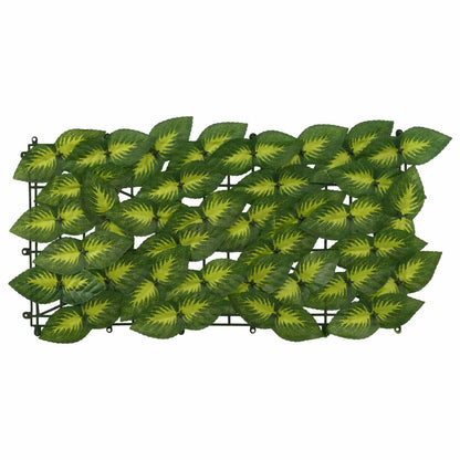 vidaXL Balcony Screen with Leaves Green and Yellow 500 x 75 cm