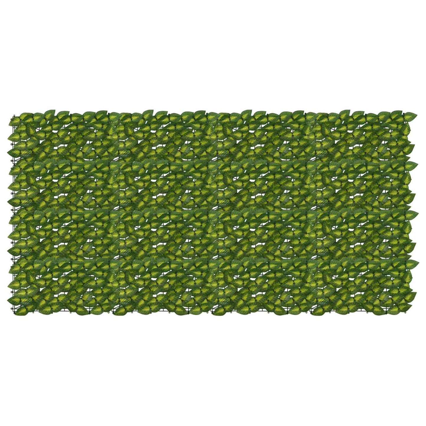 vidaXL Balcony Screen with Leaves Green and Yellow 200 x 100 cm